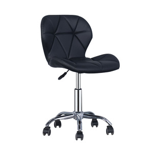 Sillas de Bar de altura ajustable giratorias nórdicas modernas Sillas de comedor modernas de PU con marco de cuero sintético - Product Image 1