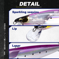 Leurre pour bar 20g/120mm 27g/145mm, leurres flottants type Minnow, leurres durs à super longue portée, leurres artificiels, wobblers