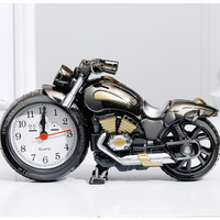 Vente en gros de chiffres arabes alarme en forme de voiture horloge en forme de moto exquise décoration de la maison