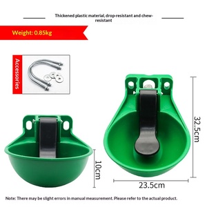 Wall Mounted <b>Plastic</b> <b>Animal</b> Drinking Bowl Automatic Waterer for Cattle Horses Dogs Pigs Livestock Watering System - Product Image 3
