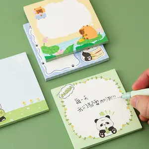 Panda yapışkan notlar gözyaşı not defteri memo kawaii kırtasiye toptan öğrenci özel sevimli yapışkan notlar okul malzemeleri