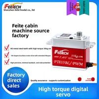 Servomoteur métallique Feite FT835BL à couple élevé 35KG, sans balais, 180 degrés, pour modèles d'avions télécommandés, vente directe fabricant