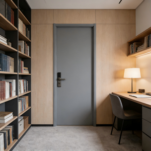 ประตูไม้กันเสียง <span class=keywords><strong>Binbin</strong></span> Minimalist Apartment ระดับ 46dB ลดเสียงรบกวน ผลิตจากไม้เนื้อแข็งเคลือบสี  ปรับแต่งได้สำหรับบ้านพักอาศัย - Product Image 1