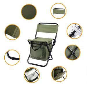 3 in 1 Folding Fishing <b>Chair</b> Bag Fishing <b>Backpack</b> <b>Chairs</b> Stool Convenient Wear-resistantv for Outdoor Hunting Climbing Equipment - Product Image 2
