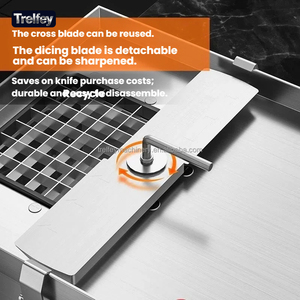 Procesador <span class=keywords><strong>de</strong></span> Alimentos Comercial, <span class=keywords><strong>Cortador</strong></span> <span class=keywords><strong>de</strong></span> Verduras Eléctrico, Máquina Cortadora <span class=keywords><strong>de</strong></span> Patatas y Cebollas, Rebanadora Industrial Comercial - Product Image 6