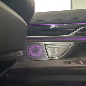 ฝาครอบเครื่องเสียงรถยนต์ BMW ซีรีส์ 7 รุ่น G11 G12 ชุดตกแต่งคอนโซลกลาง ฝาครอบทวีตเตอร์ แบบเสียบใช้งานได้ทันที พร้อมไฟ LED สร้างบรรยากาศ - Product Image 4
