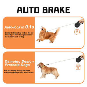 Автоматический Тормоз Выдвижной поводок длиной 16 футов для больших собак, выгуливающих пушистых компаньонов - Product Image 5