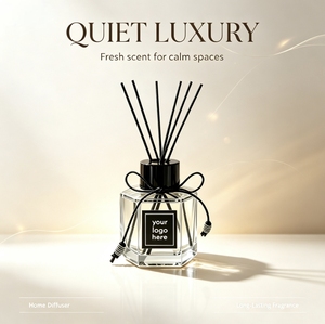 100ml Luxury <strong>Reed</strong> <strong>Diffuser</strong> <strong>Set</strong> with Custom Scent Long-lasting Fragrance for Home Office Hotel &amp; Car-OEM Wholesale - Product Image 3