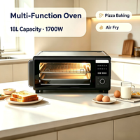 Four à convection numérique - Capacité 18L - Boîtier en acier inoxydable pour usage domestique et hôtelier