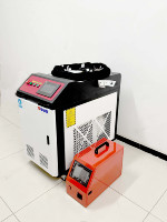 Mesin las Laser serat genggam portabel, untuk logam besi tahan karat 1000W 1500W 2000W 3000W