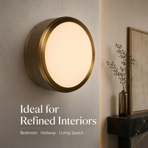 Custom Modern Round LED <b>Wall</b> <b>Sconce</b> Waterproof Indoor Outdoor <b>Light</b> Fixture for Bedroom Living Room Hallway Stair Bathroom - Product Image 2