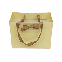 Bolsa de Papel para Regalos de Joyería con Logotipo Personalizado Impreso, Asas de Listón Verde, Bolsa de Papel Elegante para Cosméticos