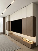 Lemari TV serba aluminium dengan rangka las tanpa sambungan, lapisan tahan air & anti karat, dimensi yang dapat disesuaikan untuk