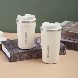 Stainless Steel Tumbler Vacuum Flask With Lid Coffee Travel Mug Minimalist Design 12-24 Hours Thermal Insulation - Product Image 2