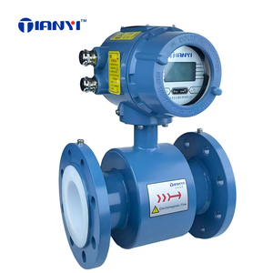 Kỹ thuật số xử lý nước <span class=keywords><strong>Flow</strong></span> Meter 4-20mA RS485 thép không gỉ điện từ lưu lượng kế cho chất lỏng bùn OEM +/-0.5% - Product Image 1