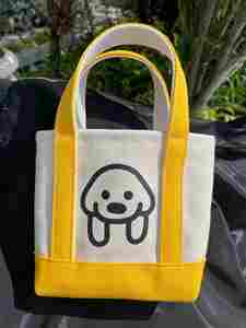 Mini Bolso Tote de Lona de Algodón Orgánico Reutilizable y Plegable con Diseño Personalizado Impreso, Bolso de Compras con Dibujos Animados y Logotipo - Product Image 2