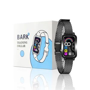 Collier <span class=keywords><strong>anti</strong></span>-<span class=keywords><strong>aboiement</strong></span> intelligent IP67 sans choc avec écran LED, charge rapide, puce ultra-sensible, réaction 0,01s - Product Image 6