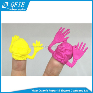 Vente en gros de marionnettes à doigt colorées souples en TPR de style monstre à offrir pour Halloween Jouet éducatif sécurité certifié unisexe - Product Image 2