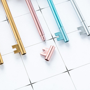 Stylos gel en forme de clé, corps métallique 0,5 mm, pour usage au bureau et à l'école, KRD-315 - Product Image 2