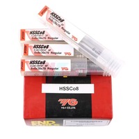 Fresa de extremo plano YG-1 M42 HSS-Co8 de 2.0-20MM, 2/4 filos, espiral, para CNC, herramientas de router E2401 E2412