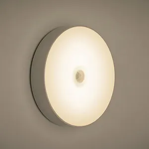 Sanmusion LED Nachtlicht Mini Runde Lichtsensor Steuerung Kein Flimmern Nachtlicht Wand leuchte Für Kinder Kinder Küche Schlafzimmer