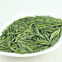 Teh hijau Sichuan Cina terkenal Zhu Ye Qing daun bambu alami pesanan OEM Lvcha hijau