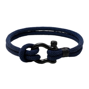 Handmade Braided Rope Bracelet for <b>Men</b> Horseshoe Buckle Stainless Steel Nautical Jewelry Trendy <b>Bangles</b> Customizable - Product Image 5