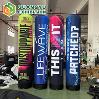 Colonne gonflable électrique personnalisée avec design de marque pour événements sportifs en plein air, tube gonflable étanche et scellé à l'air