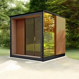 Sauna de Vapor Panorámica de Madera Maciza para Exteriores, Moderna, para 8 Personas, Vapor Húmedo, Cedro Rojo, Pino, Hemlock, Control por Computadora, Proveedor Chino - Product Image 2