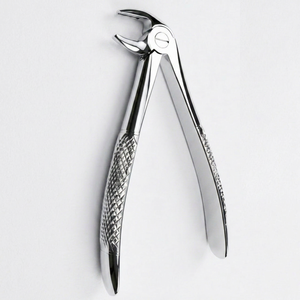 Forceps d'extraction dentaire pédiatrique, petite taille, bec large et texturé, pour molaires inférieures - Product Image 1