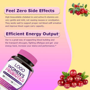 Cápsulas de Probióticos Personalizadas OEM ODM para Mujeres, Marca Privada, Suplemento de Cápsulas Prebióticas y Probióticas - Product Image 4