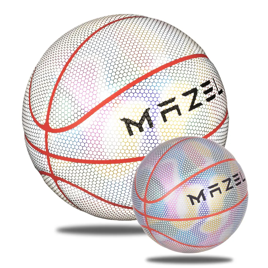 MAZEL Light Up Basketball Perfektes Geschenk für Basketballs piel Spieler Größe 7 Glowing Basket Ball