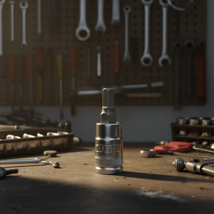 Fervi <b>Socket</b> With Hexagonal Insert 6mm Drive Chrome Vanadium Steel - Product Image 3