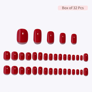 Benutzer definierte feste Acryl nägel Drücken Sie auf künstliche gefälschte Nägel Fingernägel Großhandel Lieferant Kurze handgemachte weiche Gele Drücken Sie auf die Nägel - Product Image 4