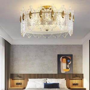 Lámpara colgante de boda para hotel de interior de nuevo estilo del fabricante, lámpara de techo LED de cristal nórdico moderno, interruptor de bronce certificado AC UL - Product Image 3