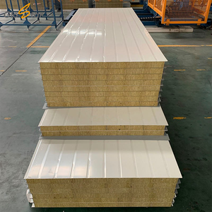 <span class=keywords><strong>Panel</strong></span> Sandwich Dinding Rock Wool IW Tebal 50mm Anti Api, Tahan Panas, dan Tahan Air untuk Kulit Pabrik Manufaktur Pabrik A1 - Product Image 5