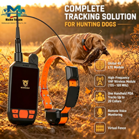 Traceur GPS pour chien portable VHF longue portée 4G avec collier d'entraînement à distance, étanche IP68 en plastique, autonomie de 48 heures, OEM/ODM