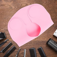 Cape de coiffure imperméable en silicone de qualité supérieure, écologique, pour la coloration et la coupe des cheveux, avec logo