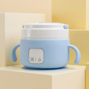 Bol isotherme pour aliments complémentaires pour bébé, en silicone rechargeable 316, avec ventouse qui ne bouge pas pendant la repasation - Product Image 1