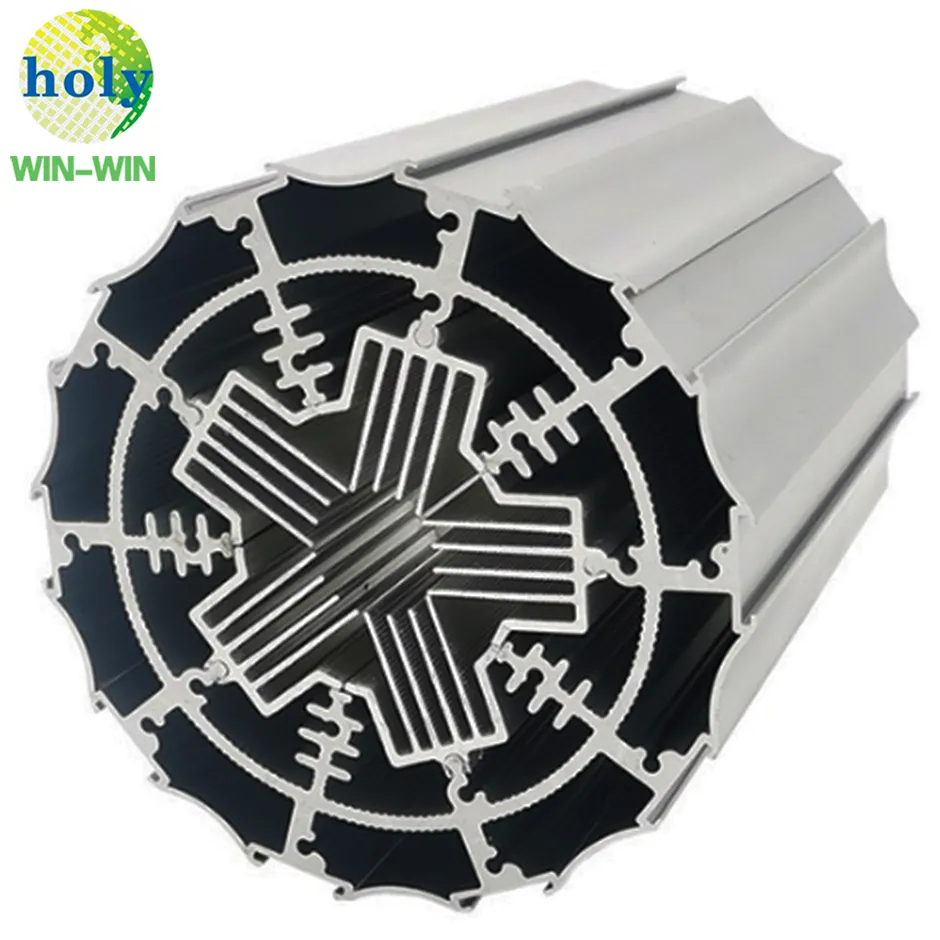 Raffreddatore del radiatore del dissipatore di calore con profilo estruso in alluminio di grande potenza personalizzato in fabbrica