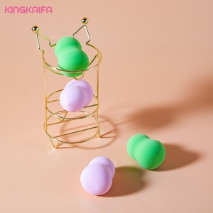 Tốt nhất bán thấp moq đầy màu sắc xách tay Polyurethane mỹ phẩm Puff <span class=keywords><strong>Latex</strong></span> miễn phí chất lượng cao vẻ đẹp dễ thương bọt biển Puff trang điểm - Product Image 3