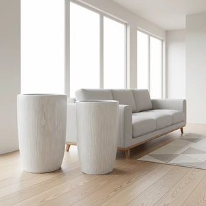 Ensemble de 2 pots de fleurs en céramique émaillée de grande taille, modernes <span class=keywords><strong>et</strong></span> populaires, pour l'extérieur, nouvelle arrivée pour la maison <span class=keywords><strong>et</strong></span> le jardin des centres commerciaux - Product Image 5