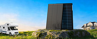 Panneau solaire monocristallin haute efficacité 150W, module PV pour pompe à eau solaire et projet d'éclairage public