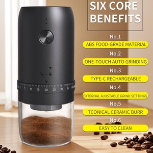 เครื่องบดกาแฟไฟฟ้าแบบขายส่ง เครื่องบดกาแฟไฟฟ้าแบบพกพา ชาร์จไฟผ่าน USB สำหรับสำนักงาน - Product Image 2