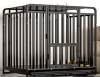 Vente Chaude Cage à poulets carrée en PVC pour coqs de combat, Maille grillagée à mailles plates, Découpe, soudure et pliage sur mesure