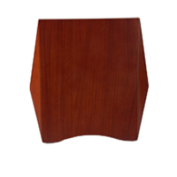 Plaque de récompense en bois MDF brun foncé poli, personnalisable, pour gravure laser promotionnelle, vente en gros