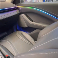 Éclairage d'ambiance intérieur de voiture à LED Symphony 256 couleurs pour Ford Mustang Mach-E 2021-2024, accessoires de bande lumineuse d'ambiance
