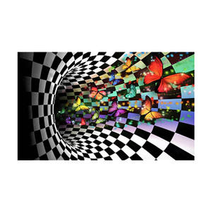 พรมลายกราฟิก 3 มิติ ลายวงวน รูปทรงสี่เหลี่ยมผืนผ้า ทำจากเส้นใยโพลีเอสเตอร์ สำหรับห้องนั่งเล่น ห้องนอน ตกแต่งบ้าน - Product Image 1