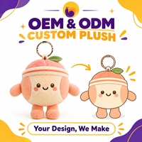 Mini porte-clés en peluche personnalisés mignons, petits animaux en peluche, vente en gros, OEM, faible MOQ