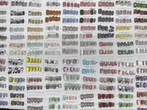 <span class=keywords><strong>Uñas</strong></span> postizas de lujo 3D con diamantes de imitación, estilo escalera larga, hechas a mano, cobertura completa, 10 unidades, <span class=keywords><strong>las</strong></span> más populares al por mayor en 2026 - Product Image 2